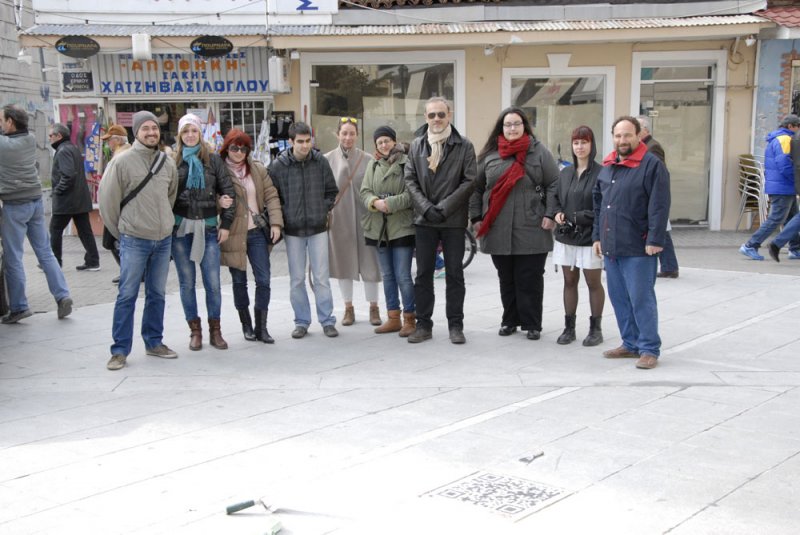 Εφαρμογή του Antipolis QR project στη πλατεία του Αγ. Νικολάου
