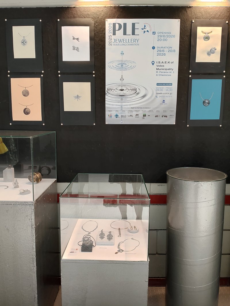 Annual exhibition of student’s creations and PLE travelling Jewelry exhibition at ISAEK of Volos Municipality