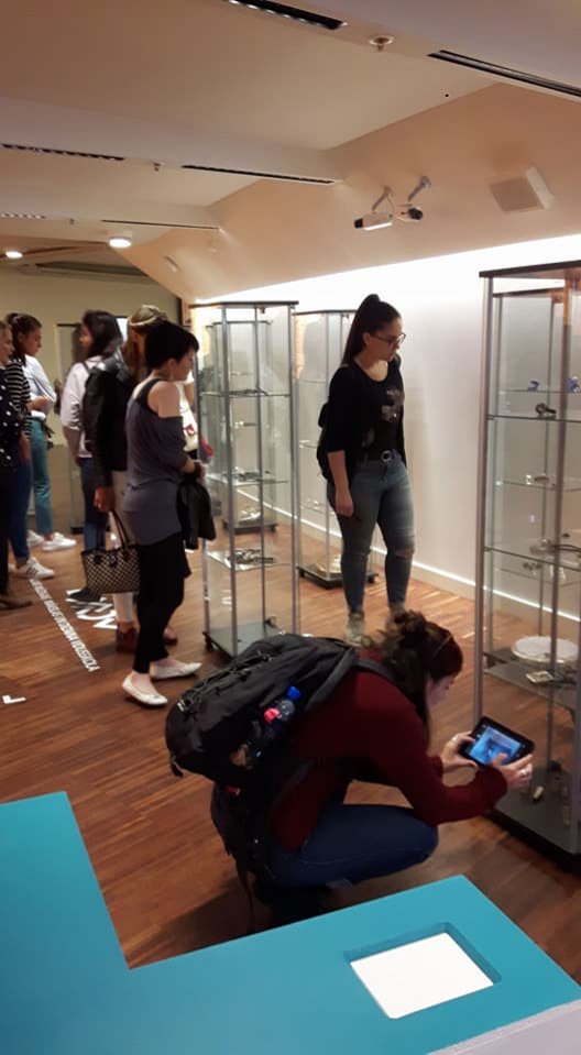 The Jewelry department of DIEK, at the third Transnational Meeting of the project GOLDEN NETS (Erasmus +) at Liepaja, Latvia