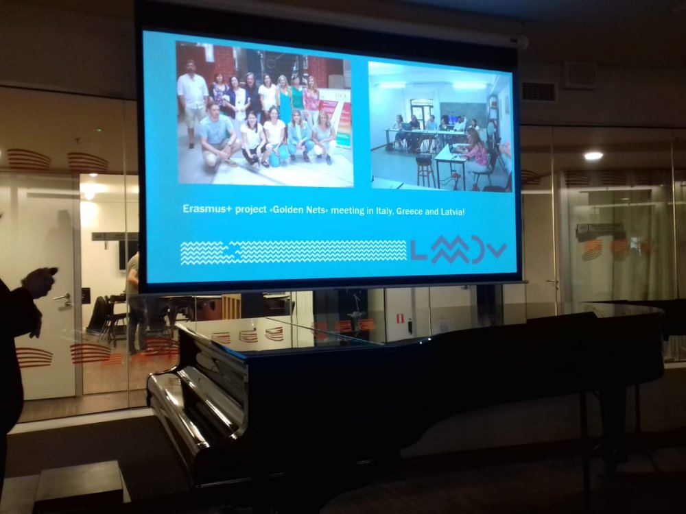 The Jewelry department of DIEK, at the third Transnational Meeting of the project GOLDEN NETS (Erasmus +) at Liepaja, Latvia