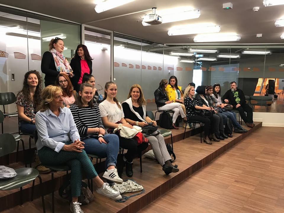 The Jewelry department of DIEK, at the third Transnational Meeting of the project GOLDEN NETS (Erasmus +) at Liepaja, Latvia