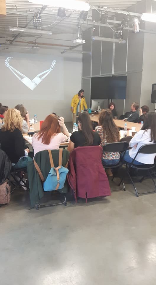 The Jewelry department of DIEK, at the third Transnational Meeting of the project GOLDEN NETS (Erasmus +) at Liepaja, Latvia
