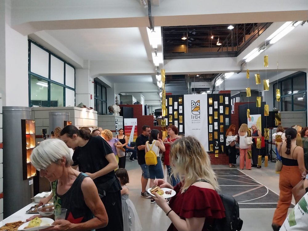 Grand opening of the Pan-European Traveling Jewelry Exhibition of P.L.E.( European Parliament of Jewelry Schools ) at VTI Volos Municipality - KEKPA - DIEK