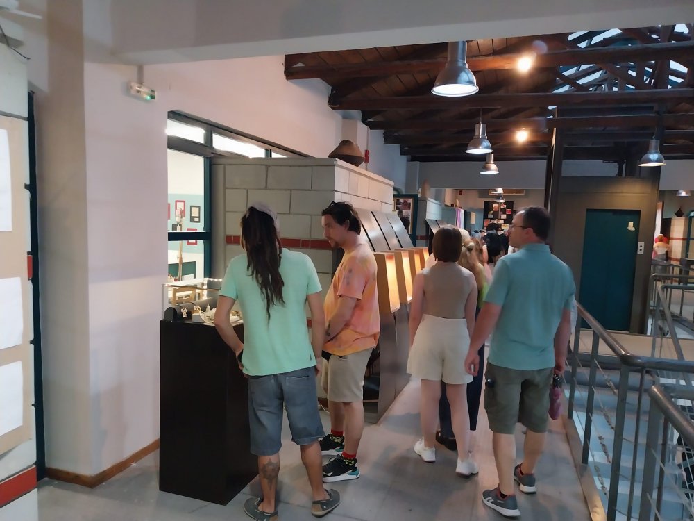 Grand opening of the Pan-European Traveling Jewelry Exhibition of P.L.E.( European Parliament of Jewelry Schools ) at VTI Volos Municipality - KEKPA - DIEK