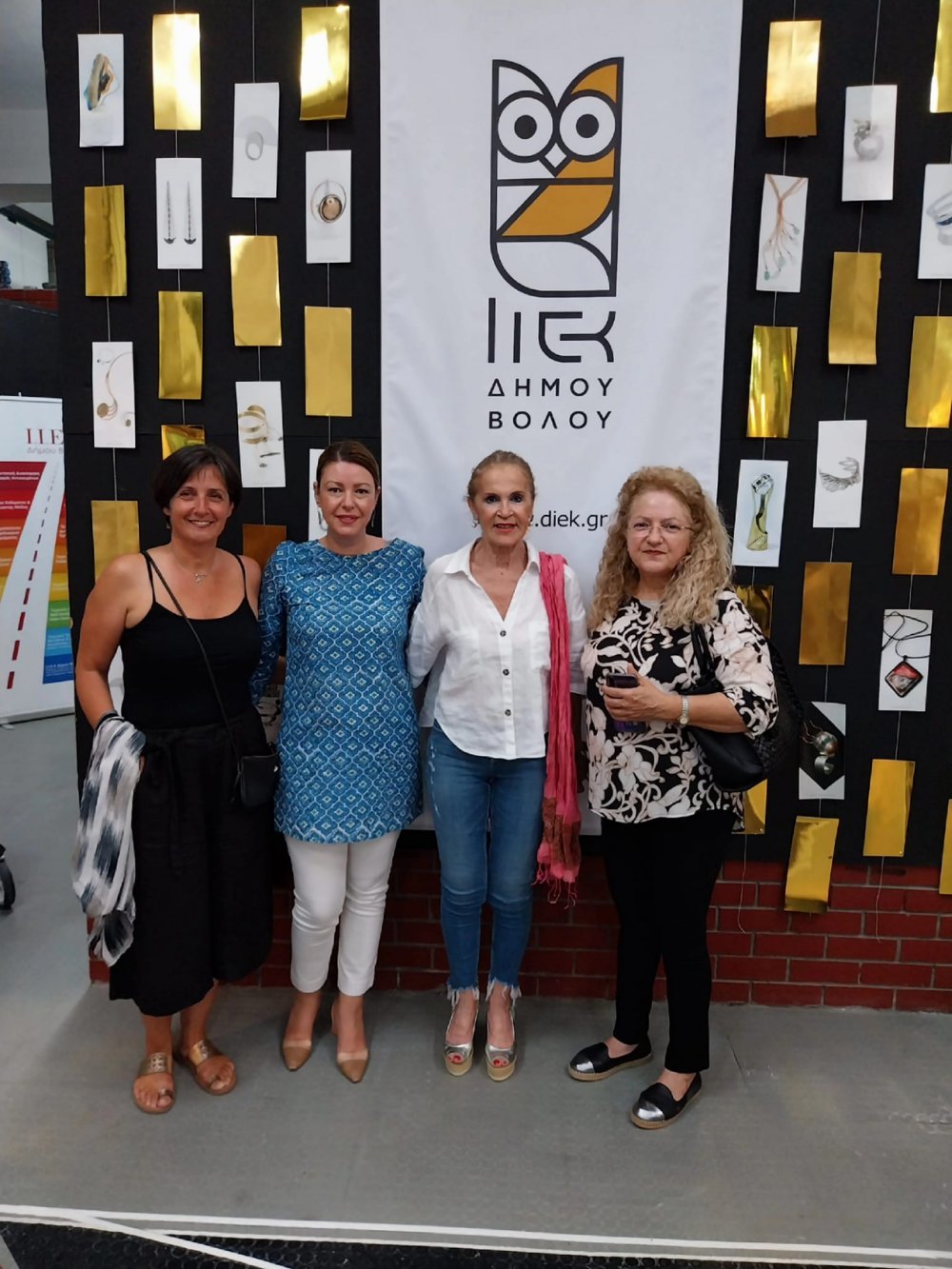 Grand opening of the Pan-European Traveling Jewelry Exhibition of P.L.E.( European Parliament of Jewelry Schools ) at VTI Volos Municipality - KEKPA - DIEK