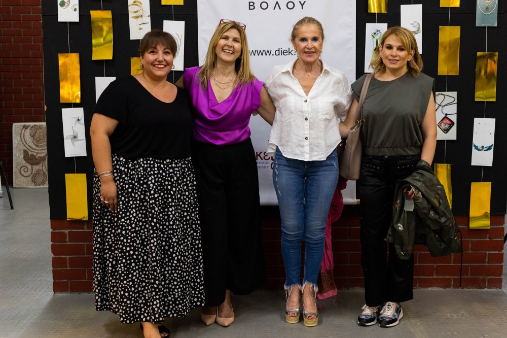 Grand opening of the Pan-European Traveling Jewelry Exhibition of P.L.E.( European Parliament of Jewelry Schools ) at VTI Volos Municipality - KEKPA - DIEK