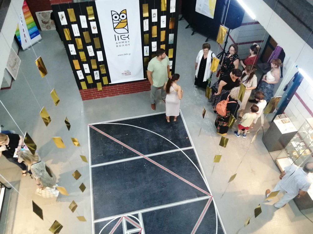Grand opening of the Pan-European Traveling Jewelry Exhibition of P.L.E.( European Parliament of Jewelry Schools ) at VTI Volos Municipality - KEKPA - DIEK