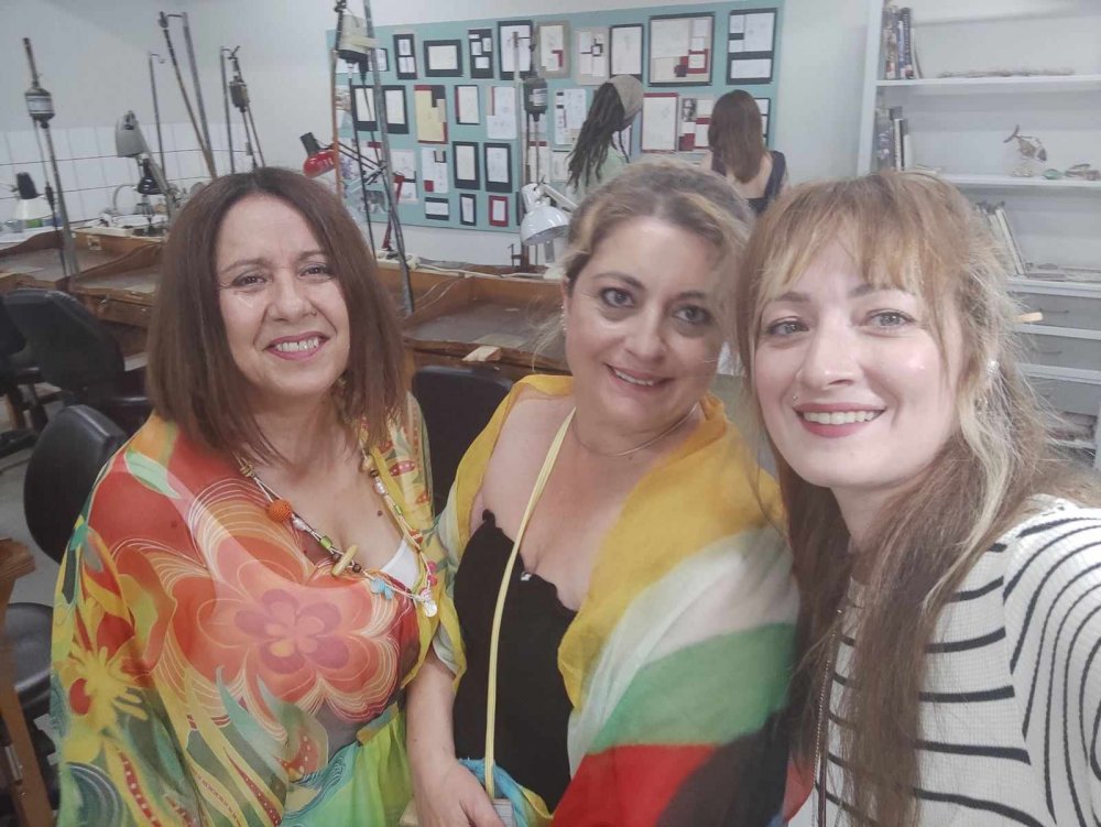 Grand opening of the Pan-European Traveling Jewelry Exhibition of P.L.E.( European Parliament of Jewelry Schools ) at VTI Volos Municipality - KEKPA - DIEK